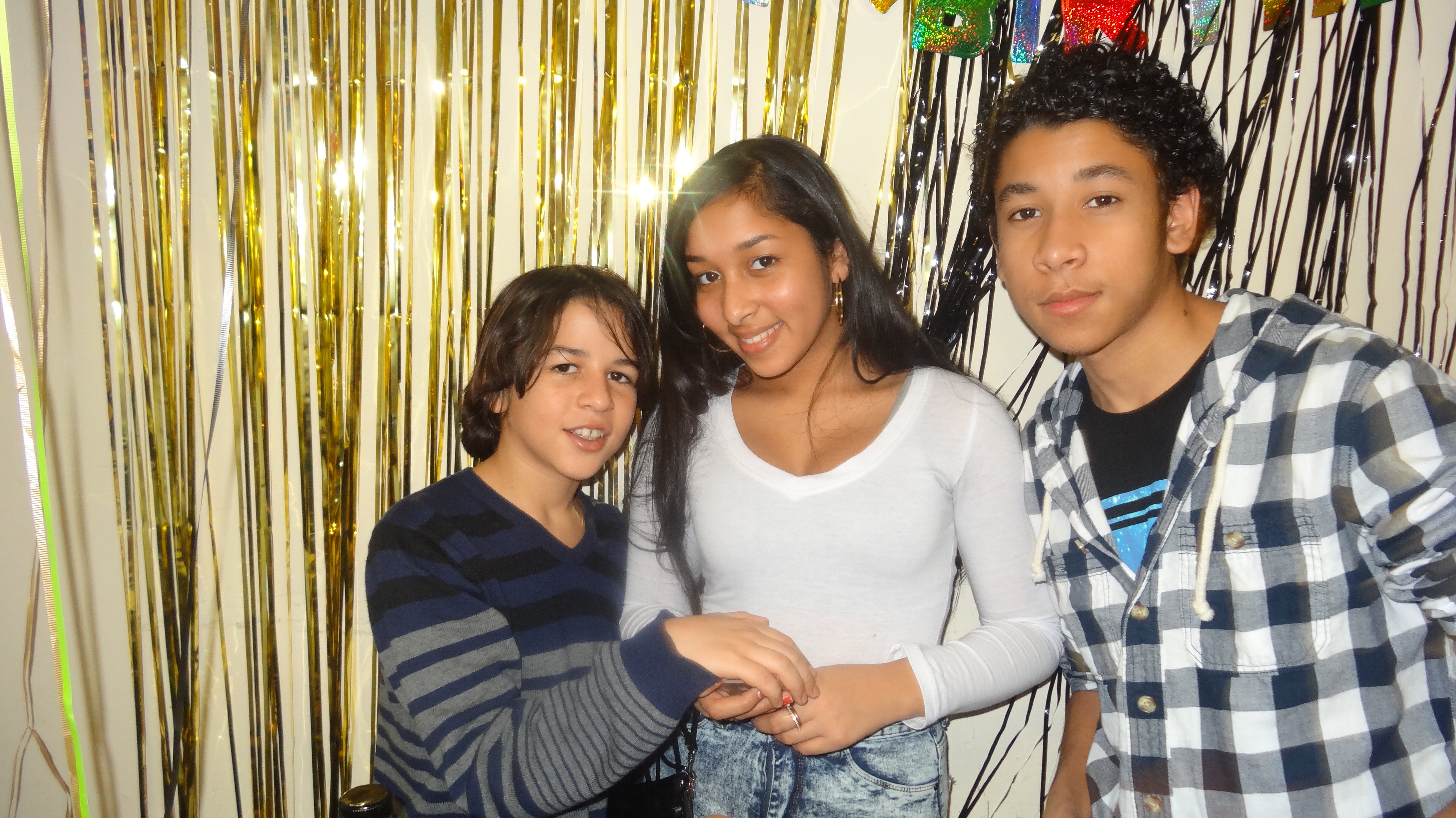 Rosanna Ramdeo with my brother and cousin