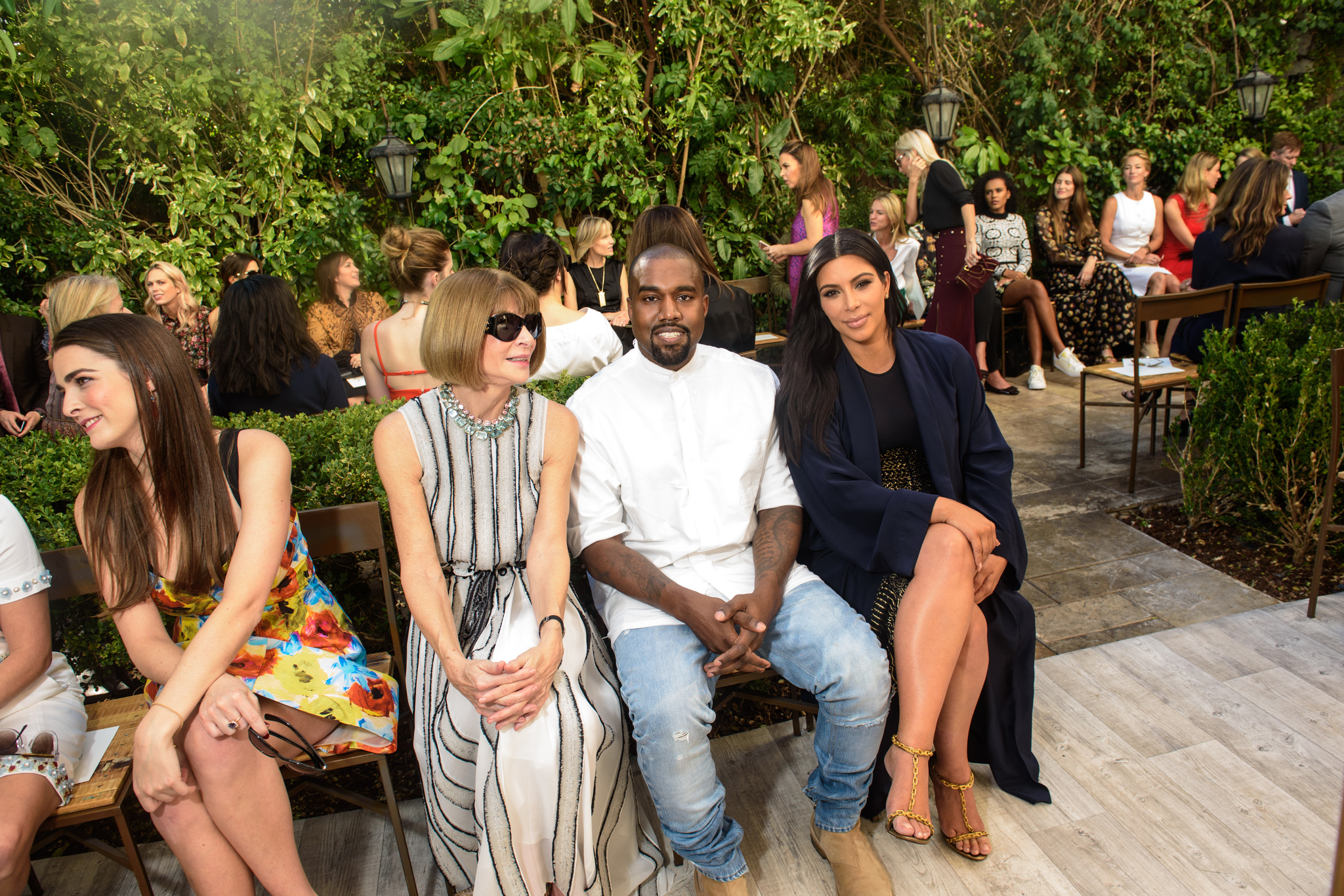 Still of Kanye West, Anna Wintour and Kim Kardashian West in The Fashion Fund (2014)