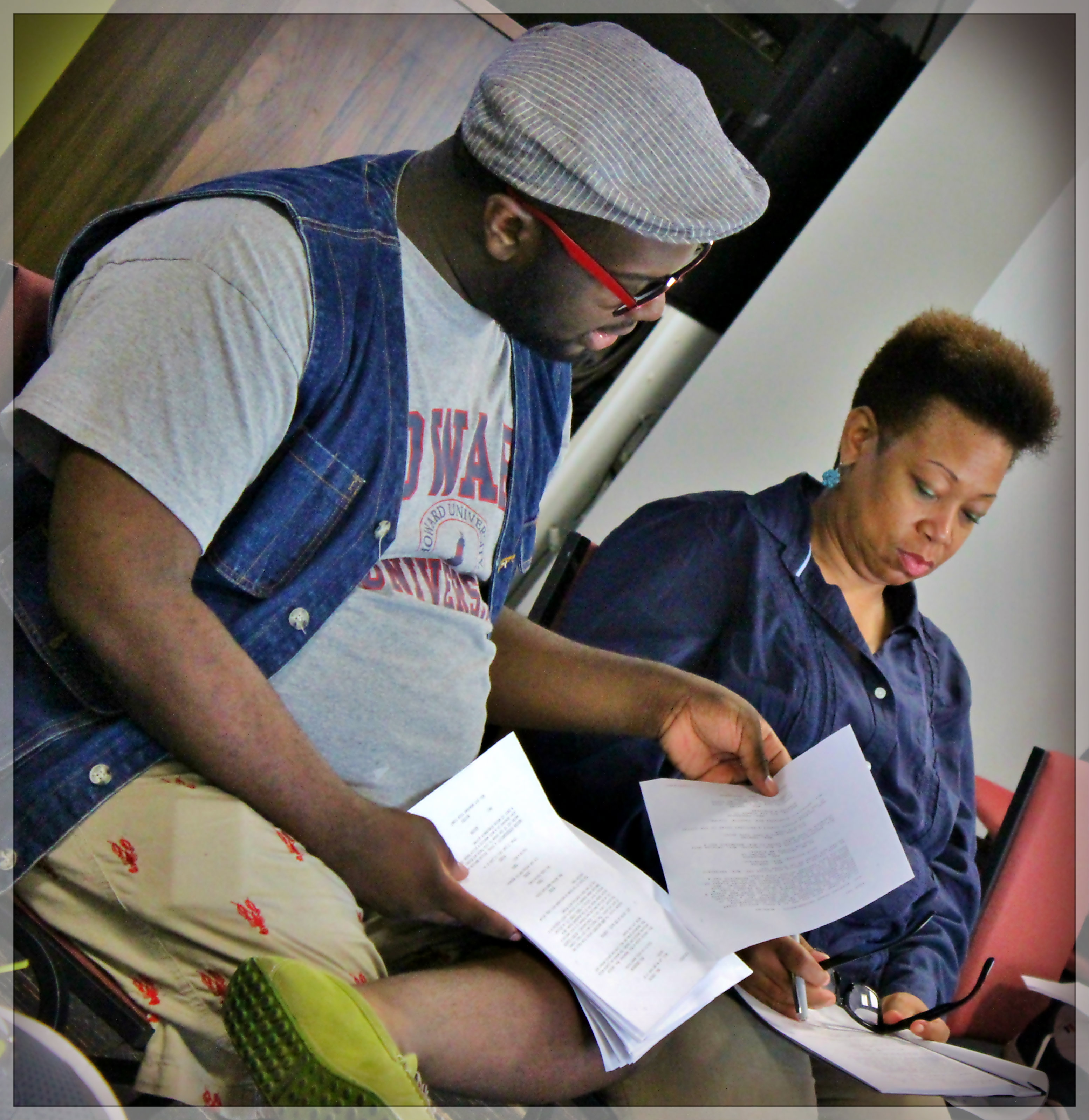 Left to Right: Director of 3 Blind Boys, Alan R.H. Nettles and Casting Director, Nancy Williams