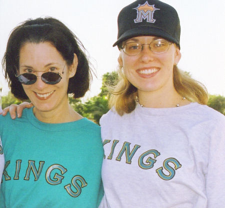 Deborah Smith Ford & Courtney Ford on set of TV series 