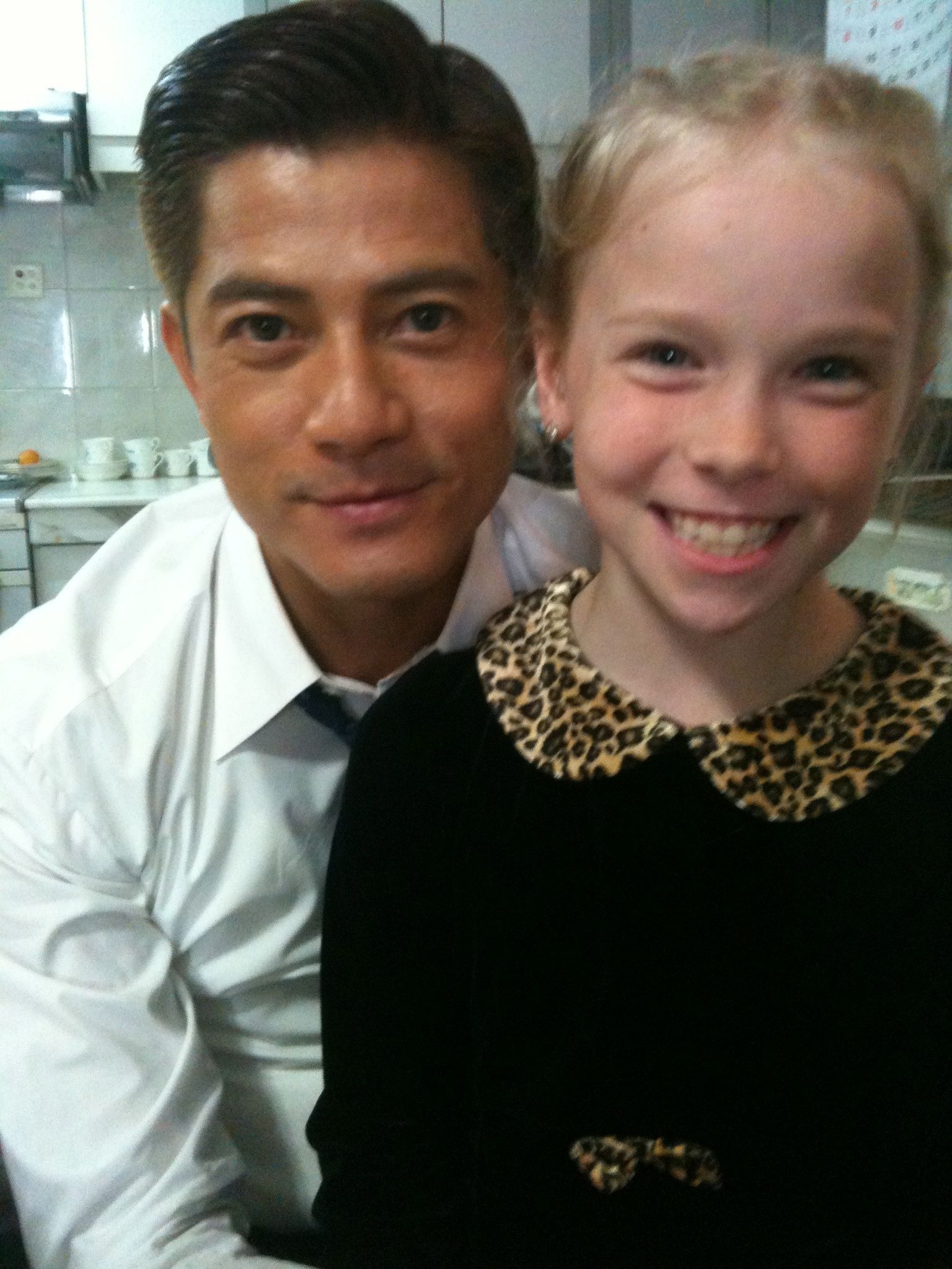 with Aaron Kwok in HK film 2012