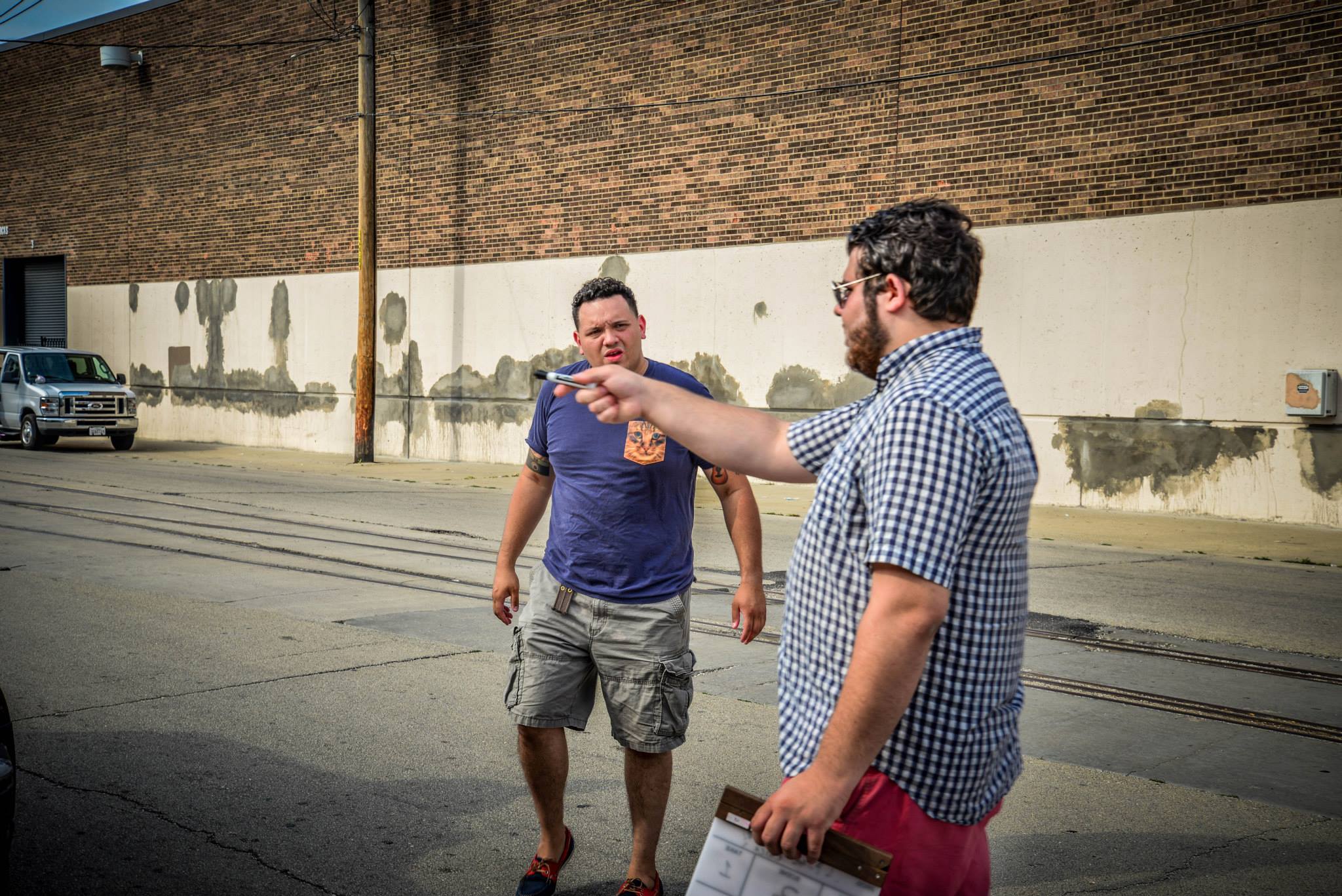 Film Director Raul Colon on set of the movie 