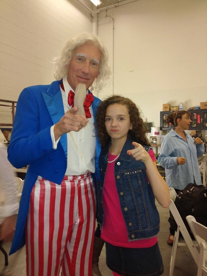 On Set Filming Tween Principal Role with Uncle Sam National NASCAR Commercial for NBC NBC SPORTS