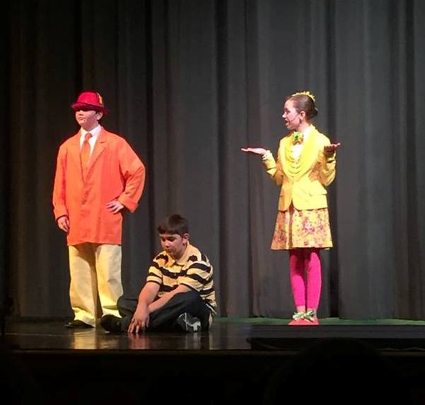 Seussical Musical On Set as Mrs Mayor with Mr Mayor and JoJo Singing and acting