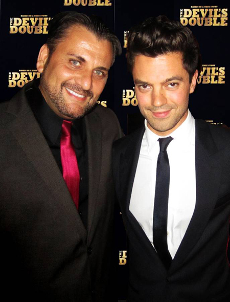 Mem Ferda with Dominic Cooper at the Red Carpet Premiere of THE DEVIL'S DOUBLE : July 25th, 2011 NY