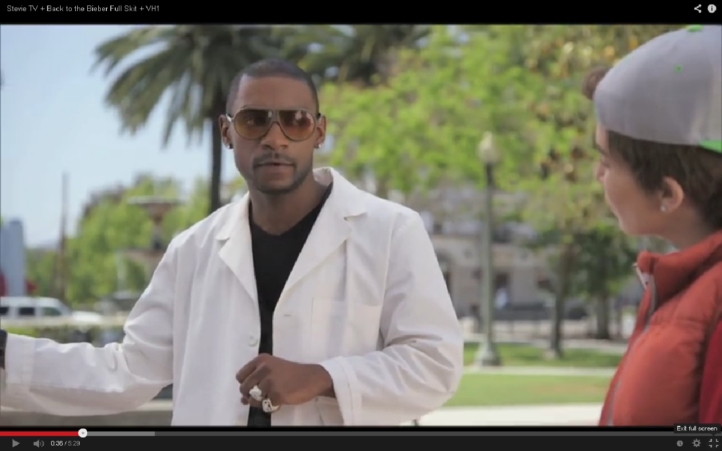 Lance Allen as Usher on Vh1's Stevie Tv.