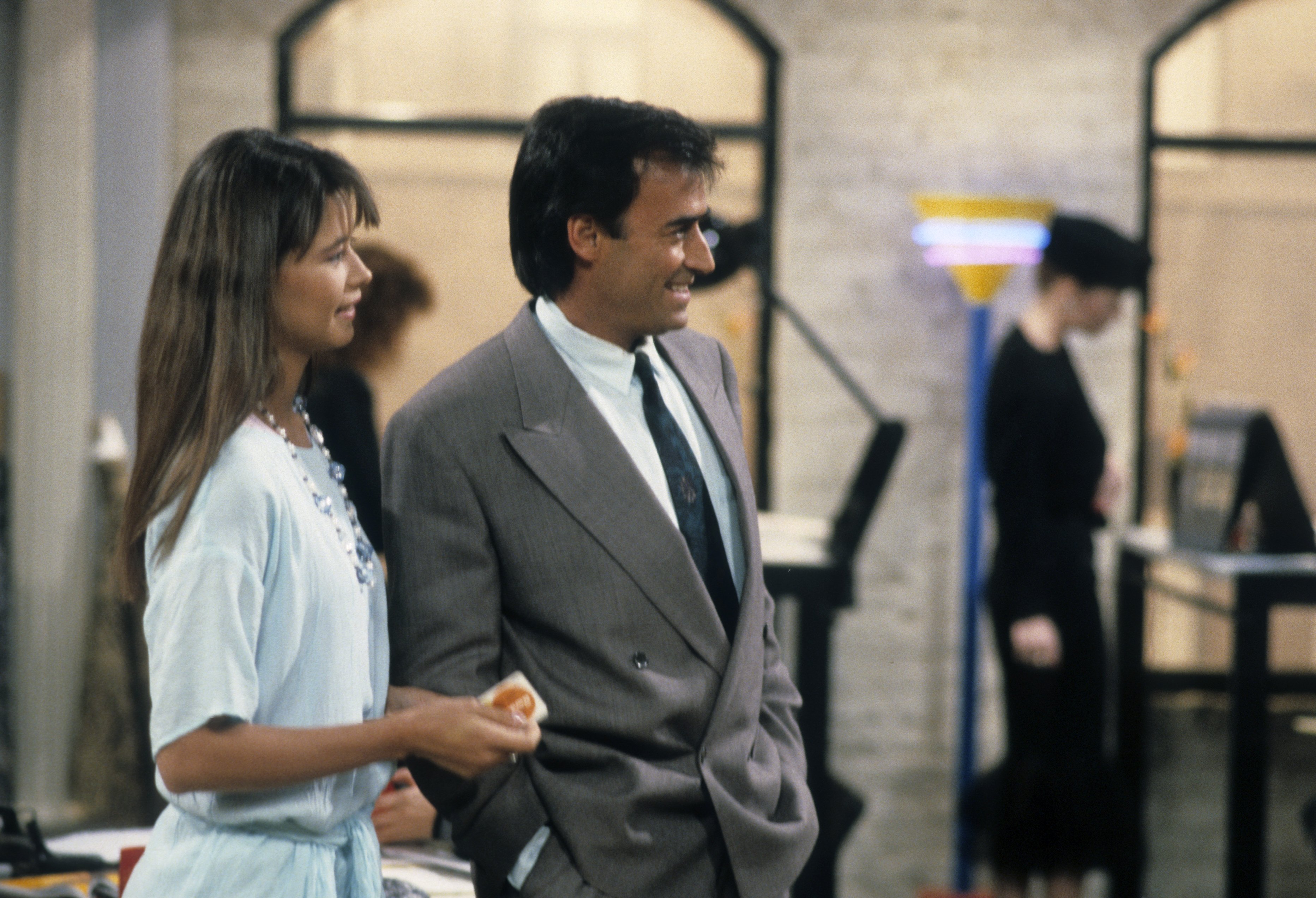 Still of Angela Alvarado and Thaao Penghlis in Who's the Boss? (1984)