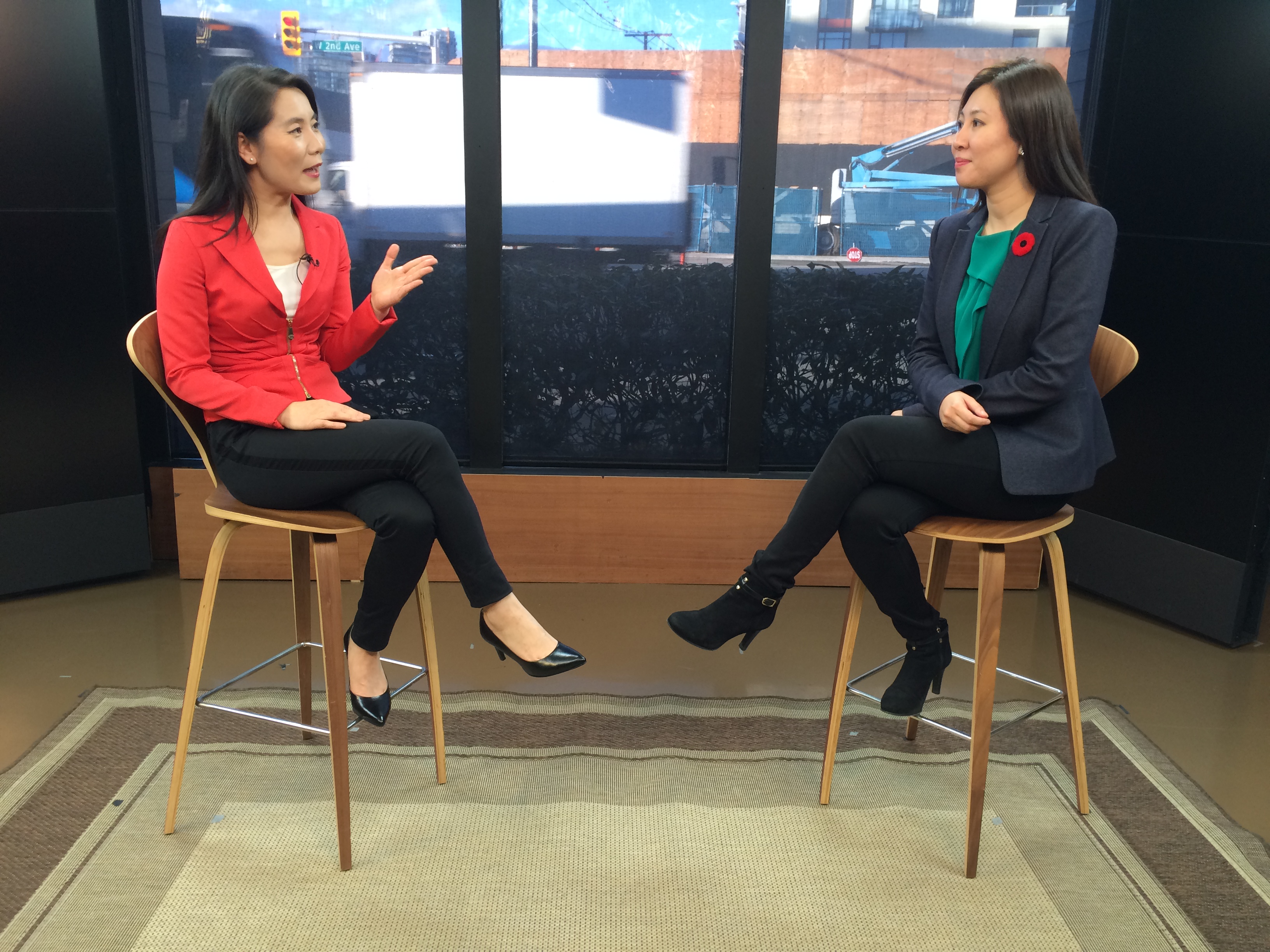 Fiona Fu was interviewed by OMNI TV host Tina Song(2015)