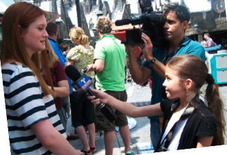 Interviewing Bonnie Wright also known as 