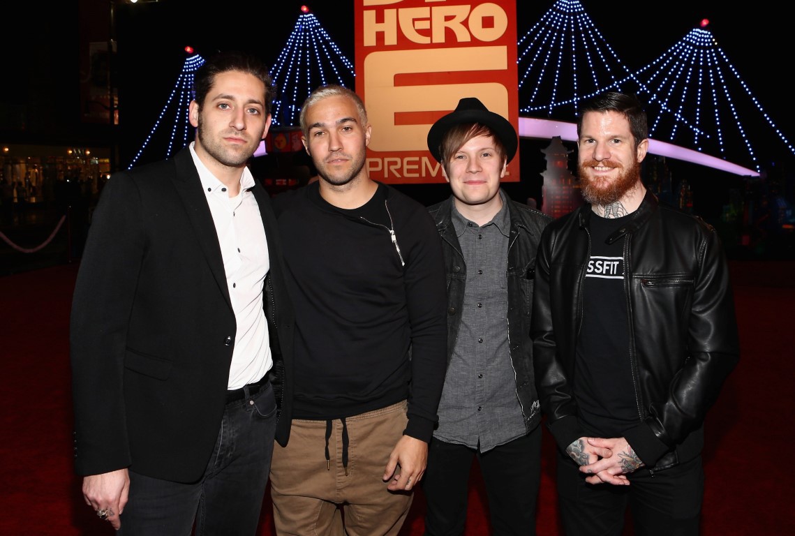 Andrew Hurley, Joseph Trohman, Patrick Stump and Pete Wentz at event of Galingasis 6 (2014)