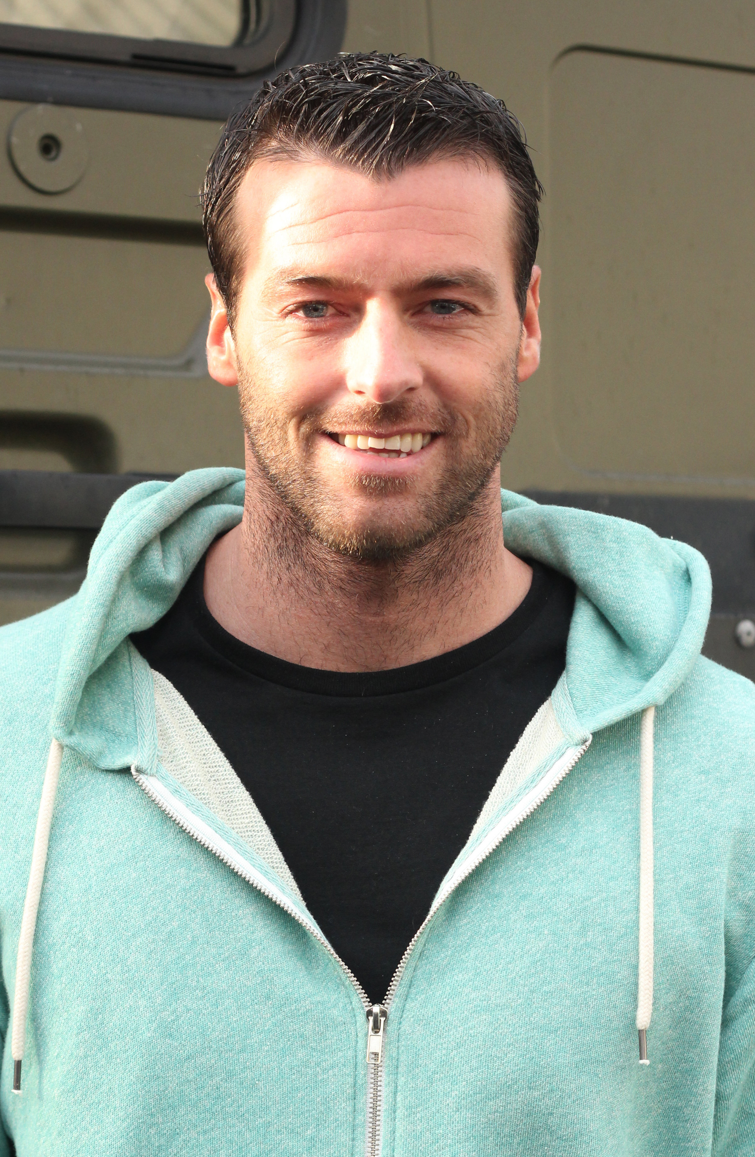 Paul Carruth as McLeod on the set of Fanatic