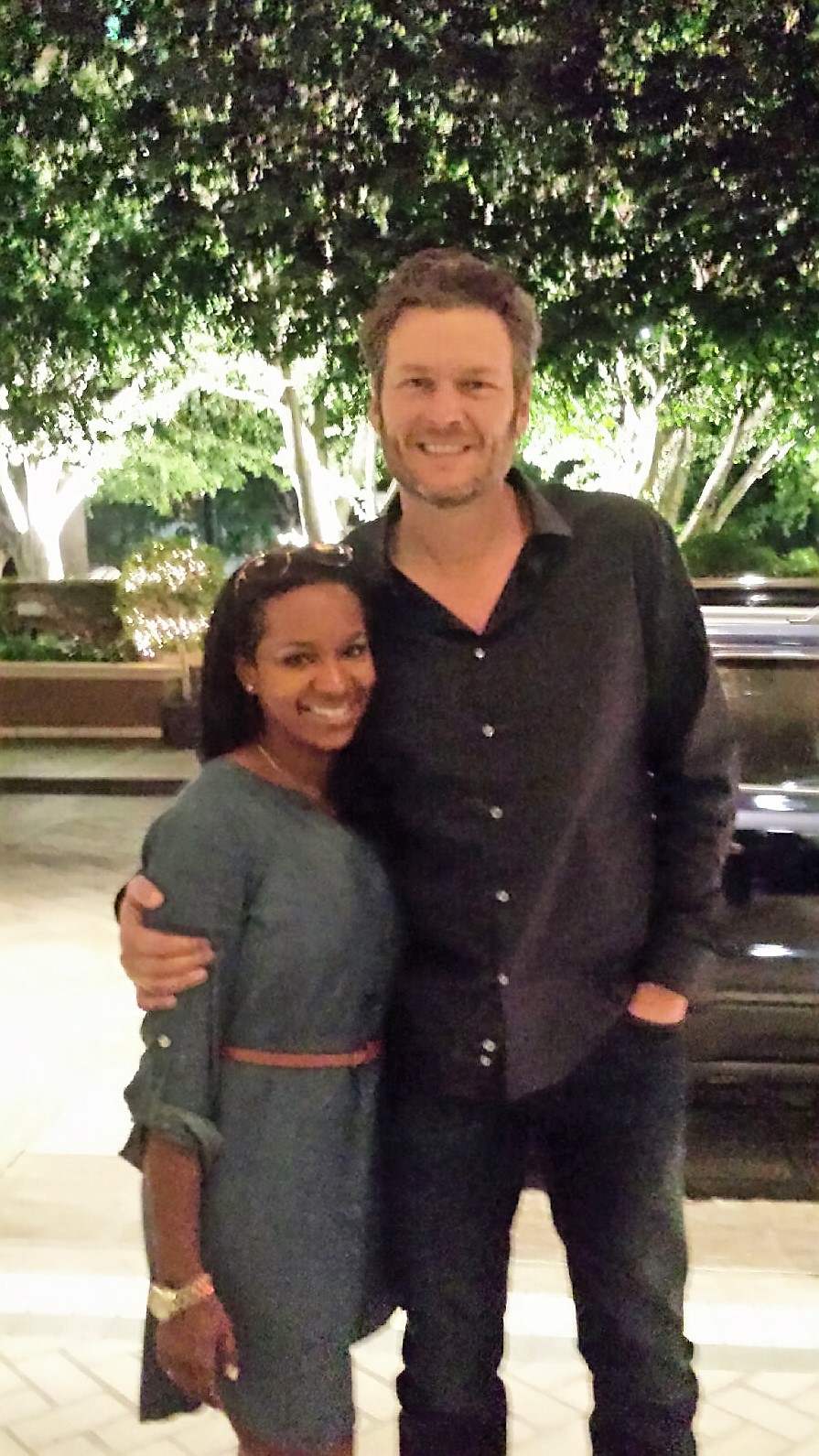 Blake Shelton and Brittney A. Thomas Beverly Hills, CA (2015)