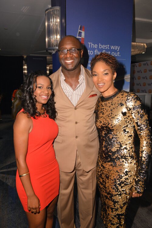 Brittney A. Thomas, Roger Bobb, & Lisa Arrindell Anderson at the ABFF Awards (2015)