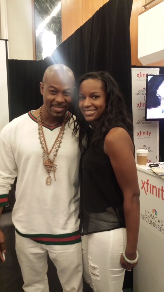 Brittney A. Thomas and Darrin Dewitt Henson at American Black Film Festival (2015)