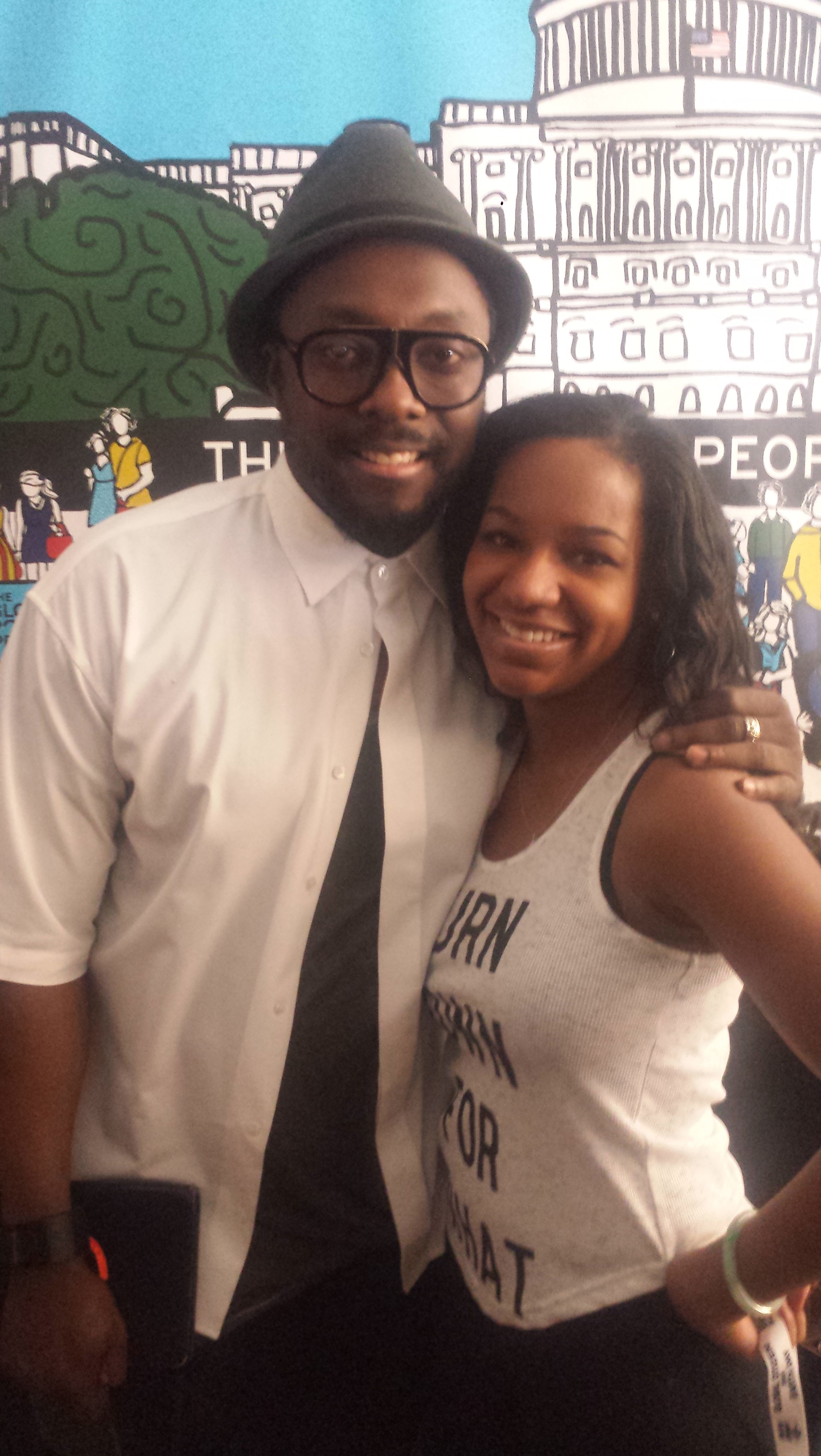 Will.i.am and Brittney A. Thomas at the Global Citizen Earth Day Festival (2015)