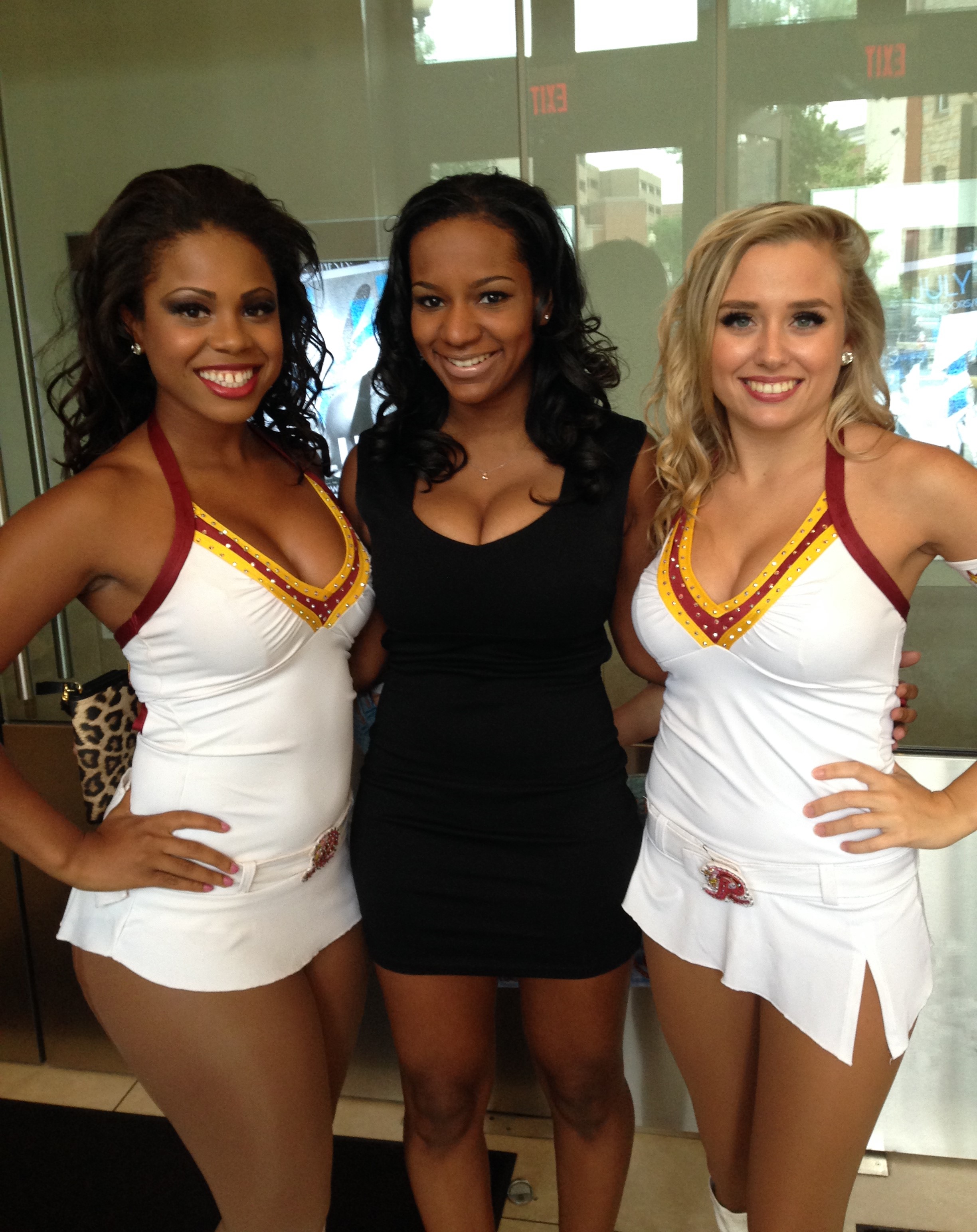 Brittney A. Thomas at The Washington Redskin Cheerleaders Calendar Release Party (2014)
