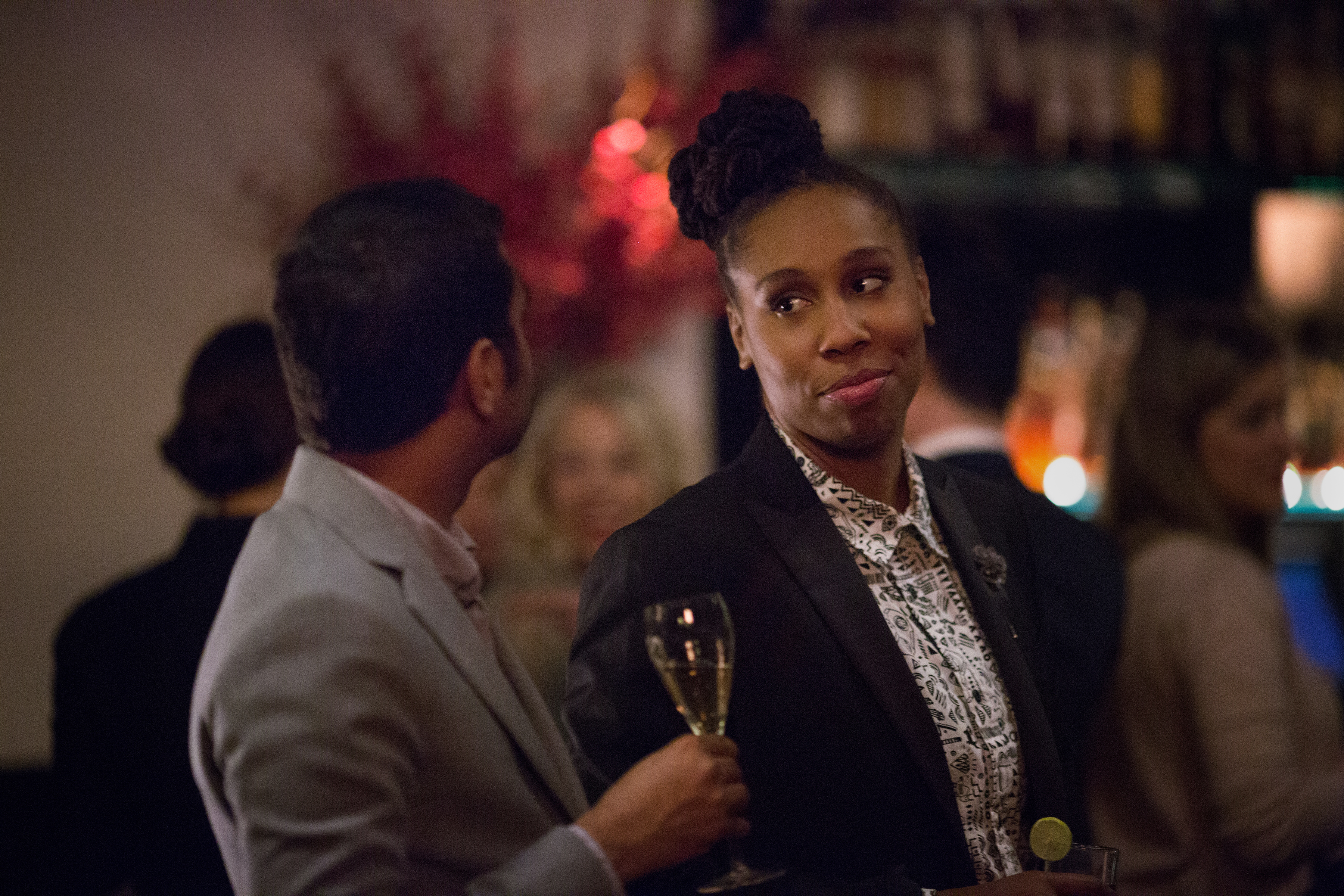 Still of Aziz Ansari and Lena Waithe in Master of None (2015)