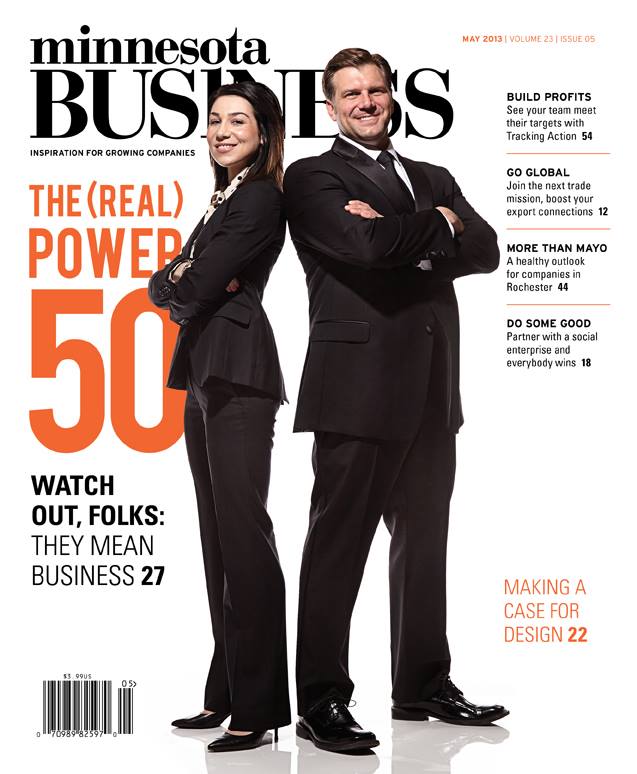 Cover of Minnesota Business Magazine, May 2013.
