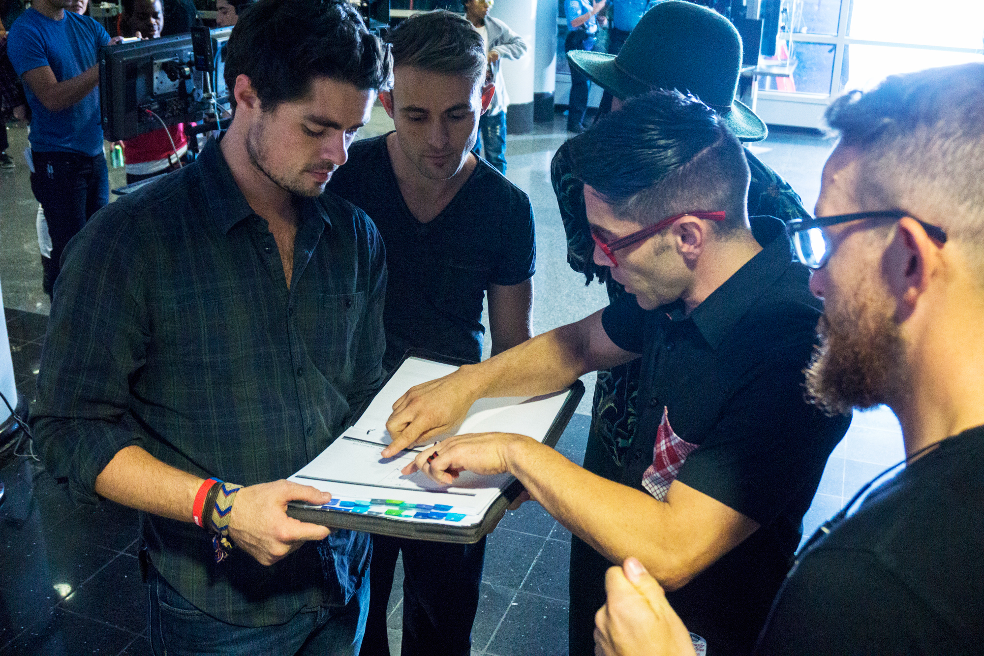 Planning Shots with DP, Co-Director, and First AD at 3am in Chicago Airport