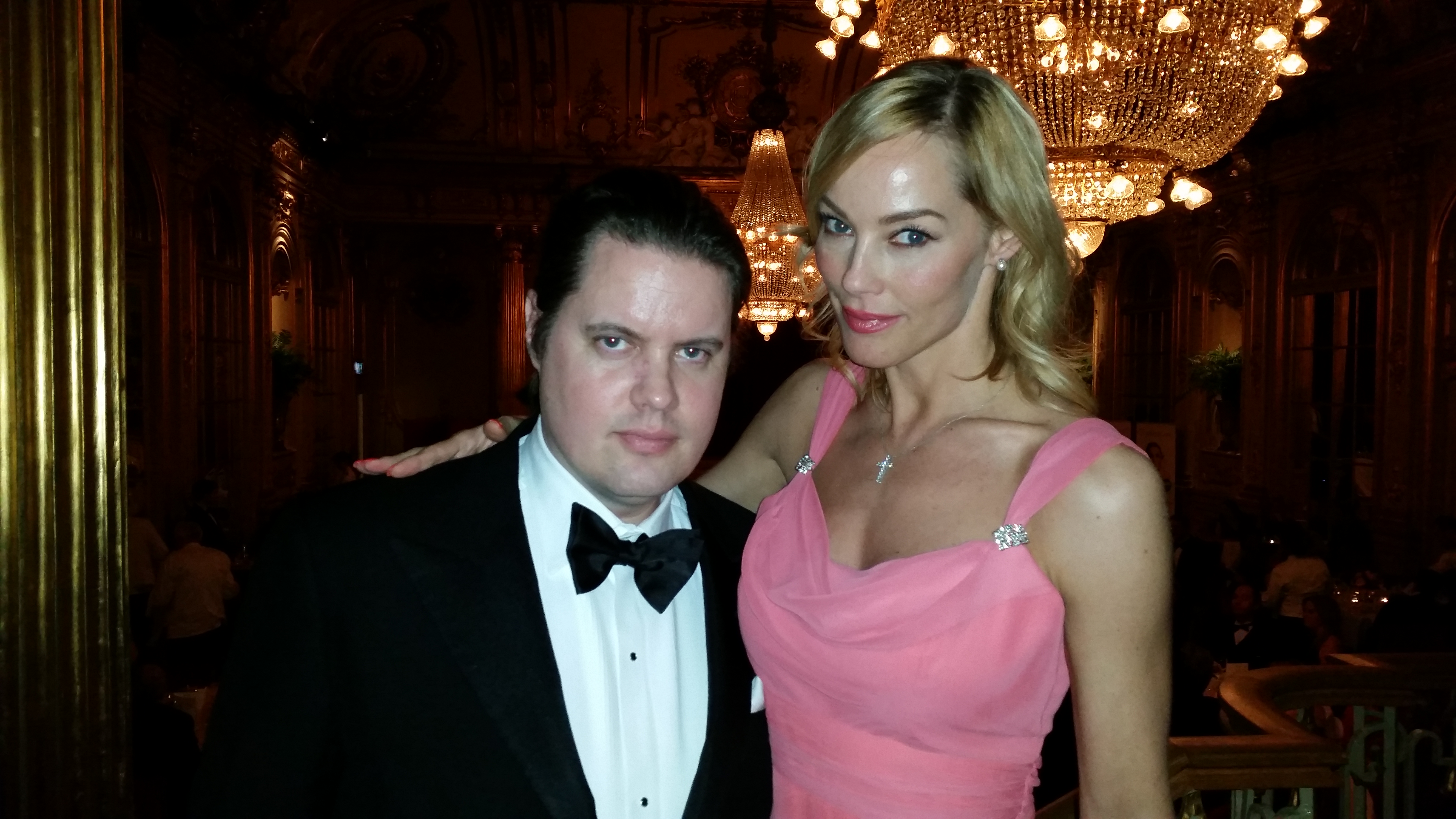At the Winter Ball for the Childhood Foundation at the Grand Hotel in Stockholm, Sweden.