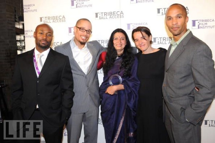 Anslem Richardson, Pete Chatmon, Leigh Dana Jackson at Tribeca All Access Event at the Tribeca Film Festival.