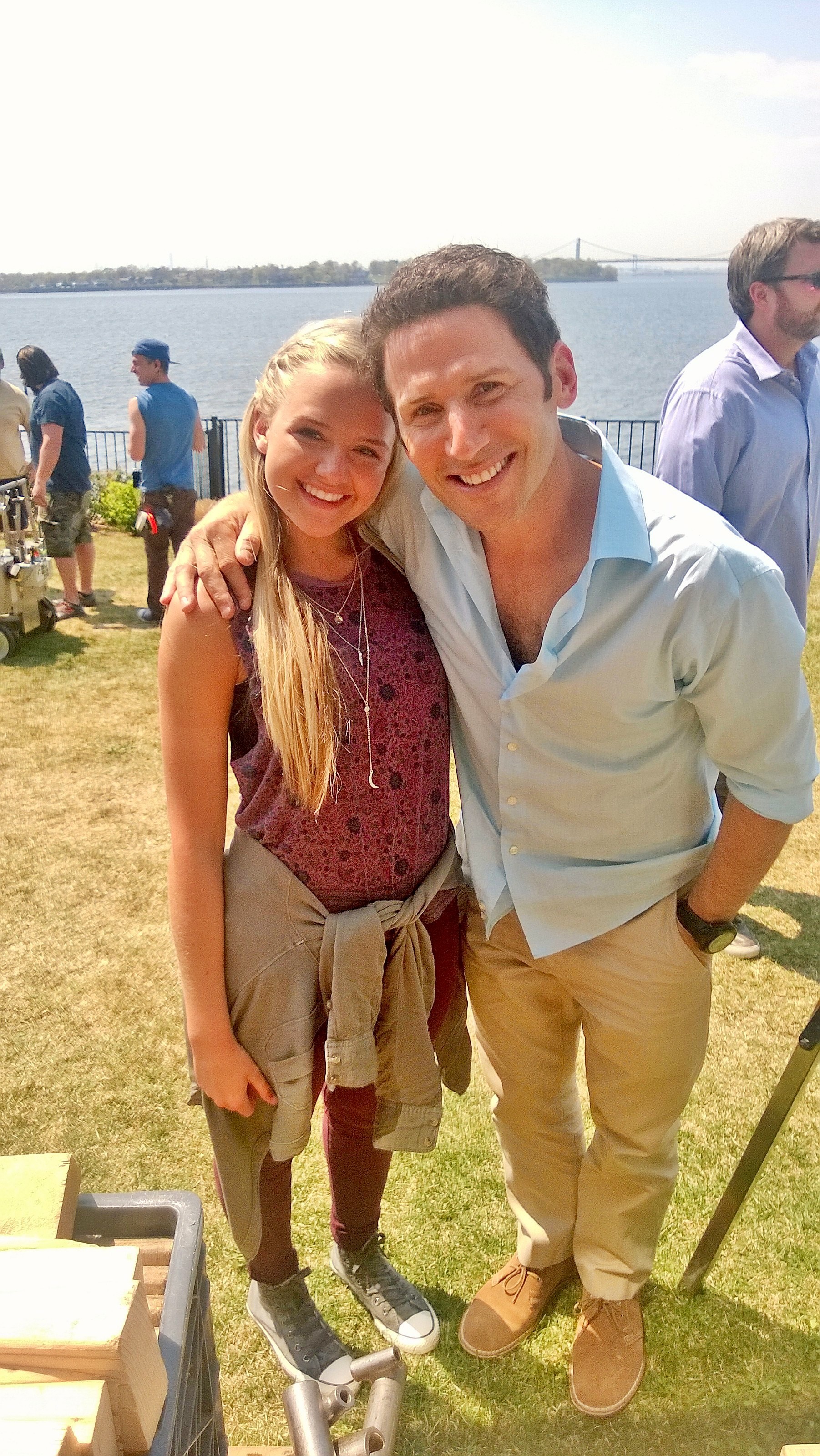 On the set of Royal Pains with Mark Feuerstein