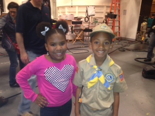 On Set of KC Undercover with Trintee Stokes (JUDY)