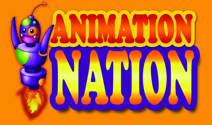 Animation Nation T.V. series opening billboard.