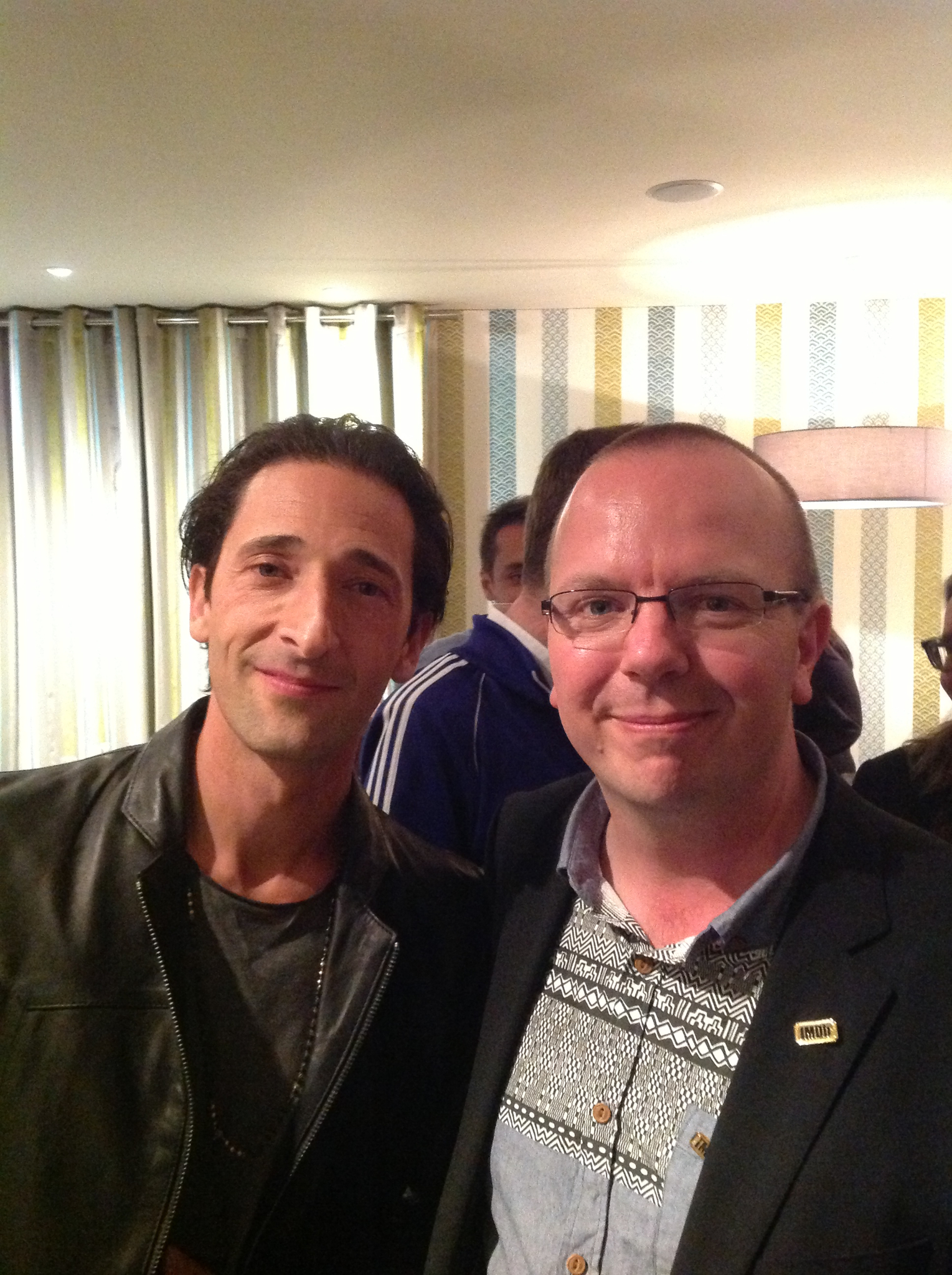 Adrien Brody and IMDb founder Col Needham attend the IMDb's 2013 Cannes Film Festival Dinner Party during the 66th Annual Cannes Film Festival at Restaurant Mantel on May 20, 2013 in Cannes, France.