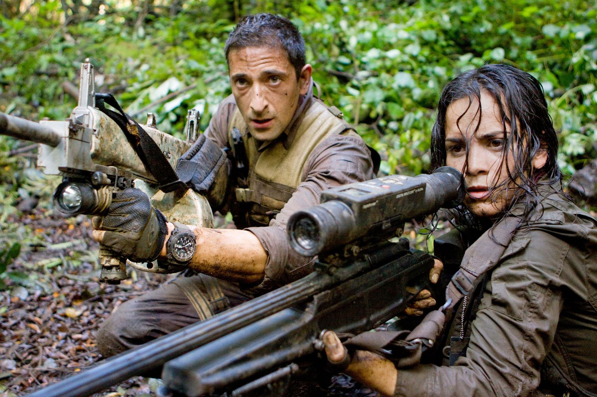 Still of Adrien Brody and Alice Braga in Predators (2010)