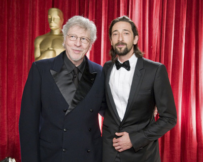 Adrien Brody arrives to present at the 81st Annual Academy Awards®, with father Elliot Brody at the Kodak Theatre in Hollywood, CA Sunday, February 22, 2009 airing live on the ABC Television Network.