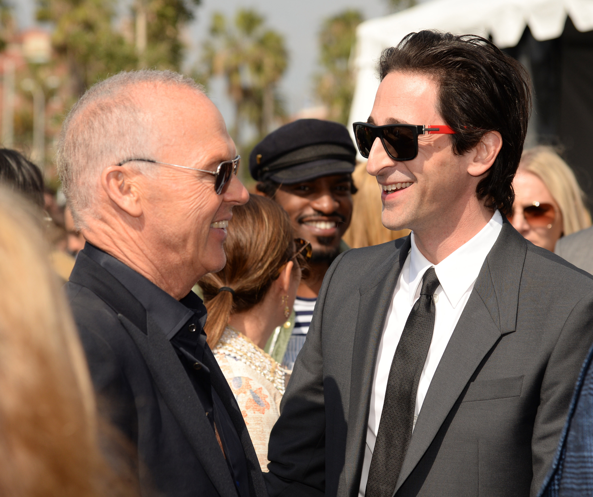 Michael Keaton and Adrien Brody at event of 30th Annual Film Independent Spirit Awards (2015)