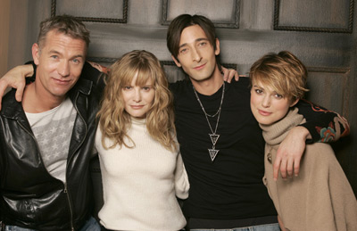 Jennifer Jason Leigh, Adrien Brody, Keira Knightley and John Maybury at event of The Jacket (2005)