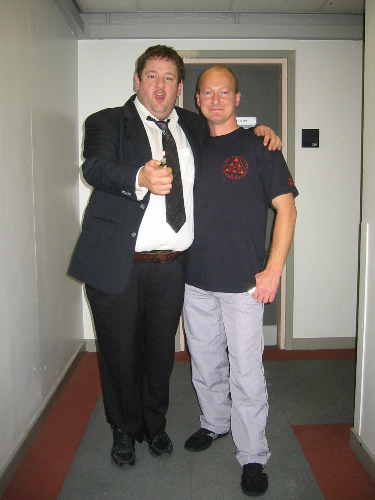 ADAM RICHARDS WITH Johnny Vegas