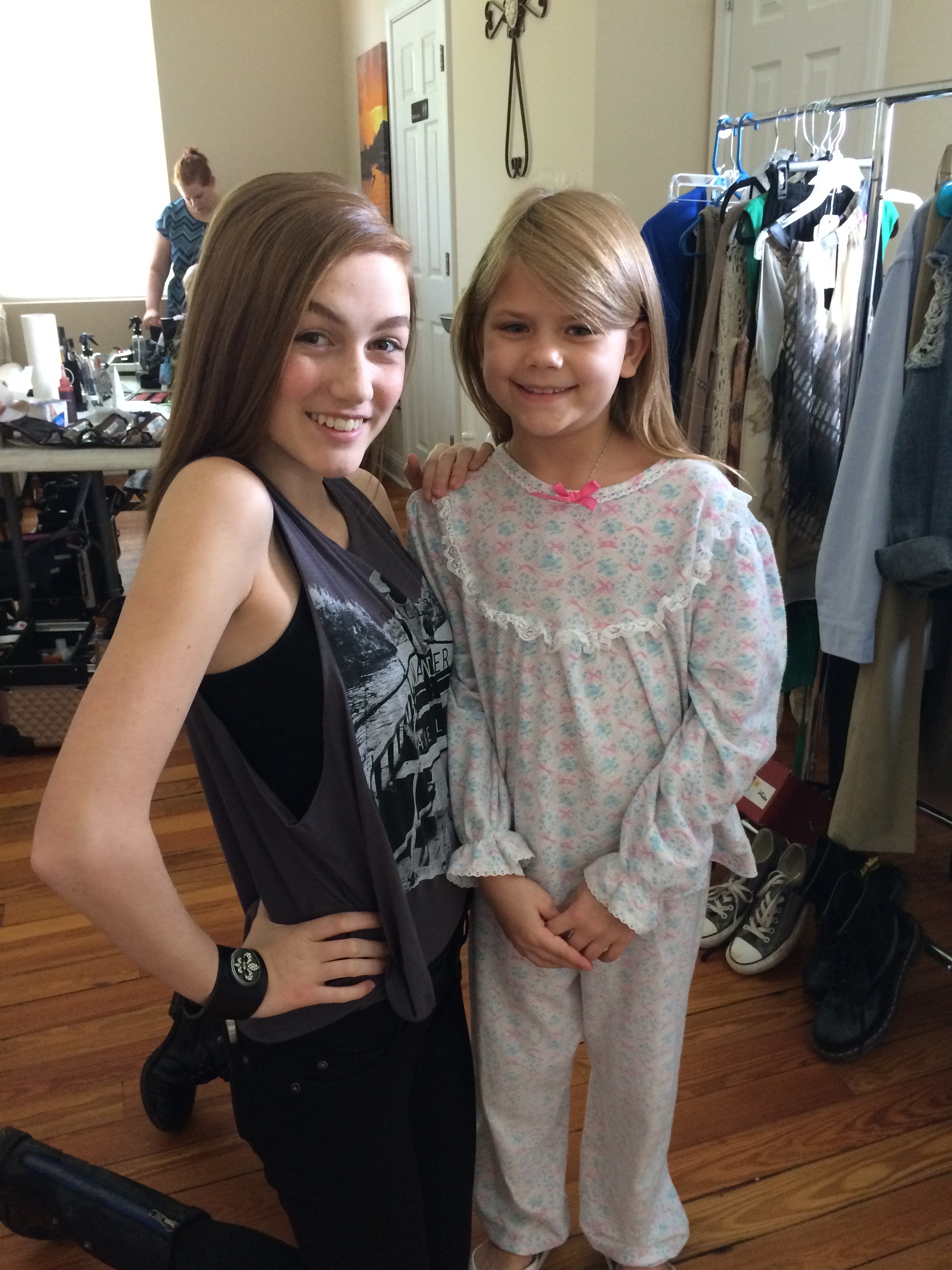 With Madison Lintz on set of Tell Me Your Name