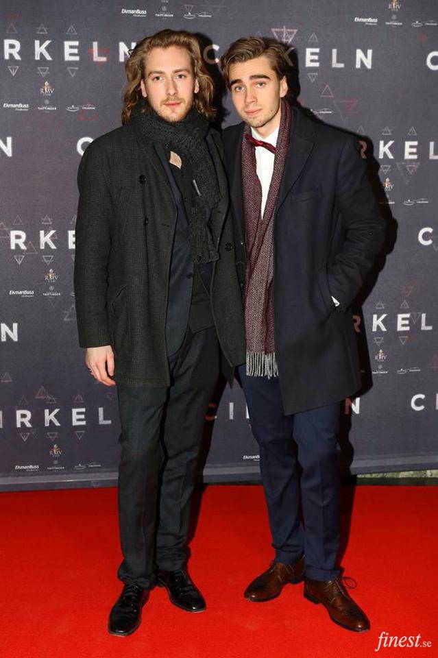 Charlie Petersson & Vincent Grahl at the premiere of The Circle