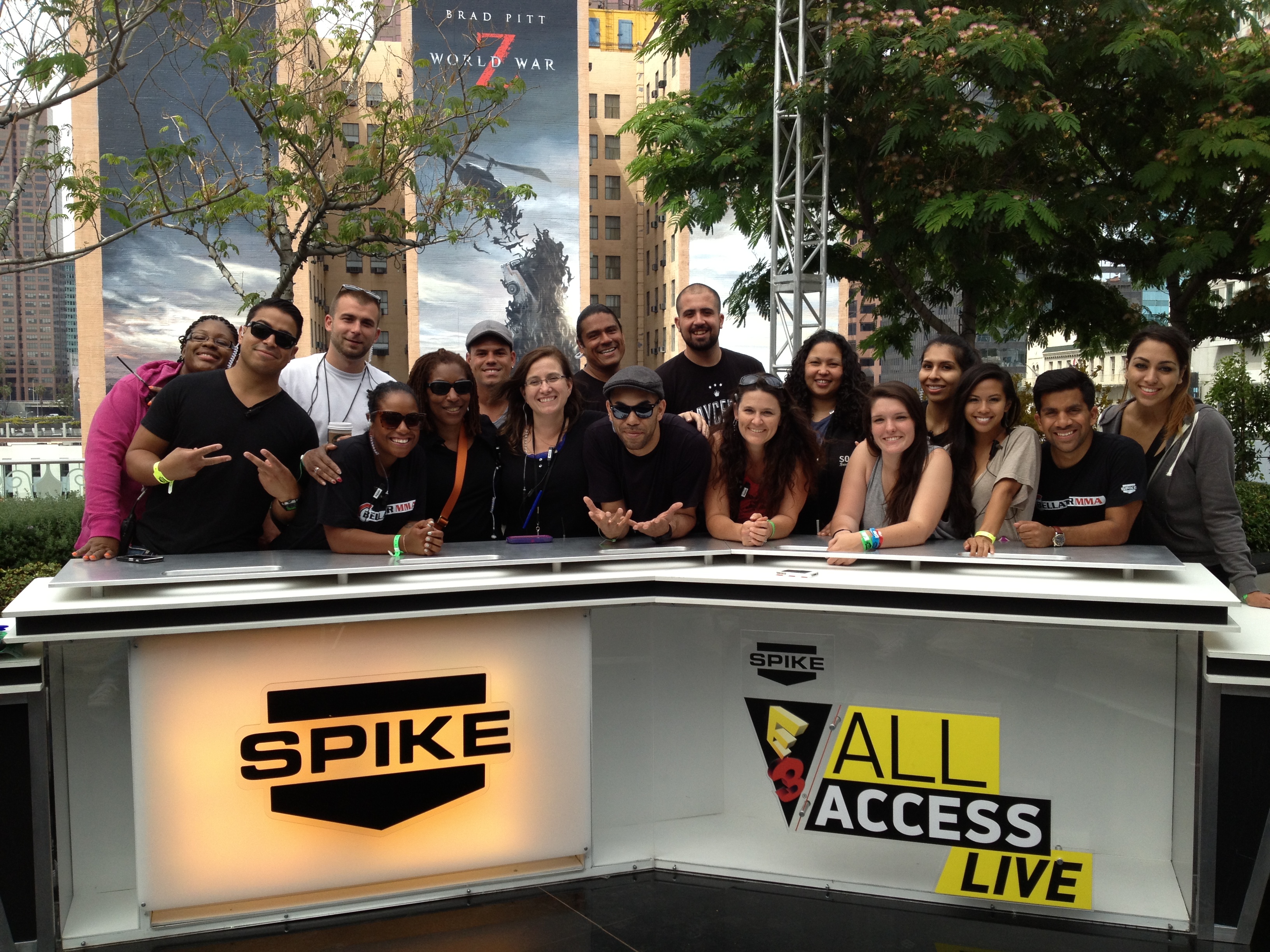 E3 All Access Live 2013 production department in a rare photo op.