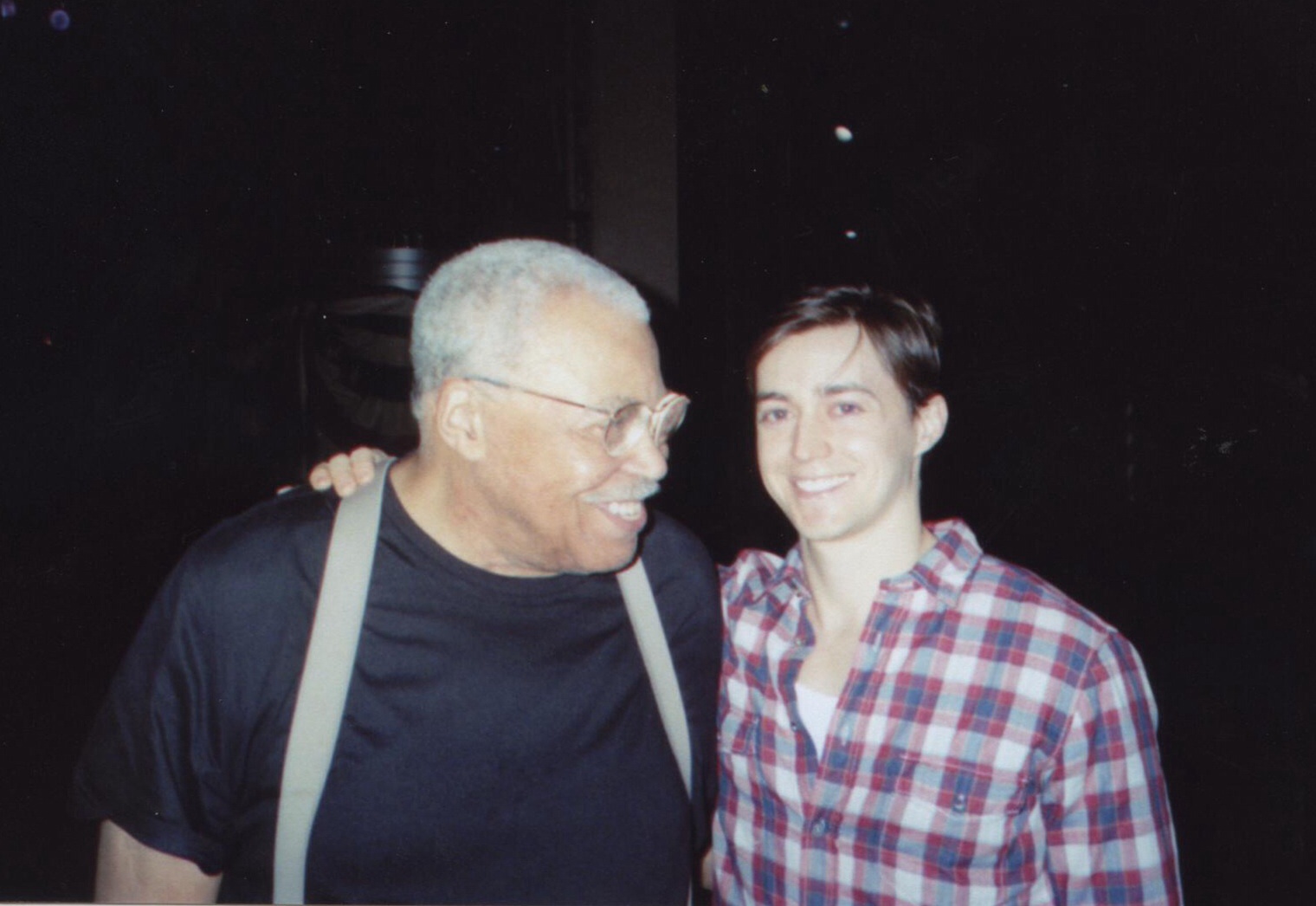 Back stage with James Earl Jones in Gore Vidal's The Best Man on Broadway
