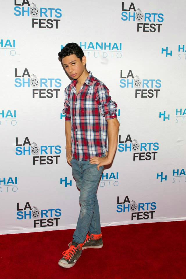 Daniel Rovira at LA Shorts Fest for his fim 