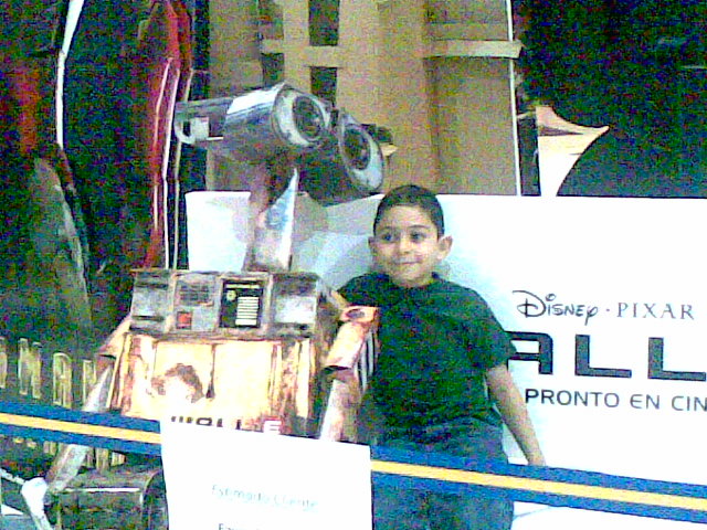 Daniel Rovira With Wall-e in 2007.