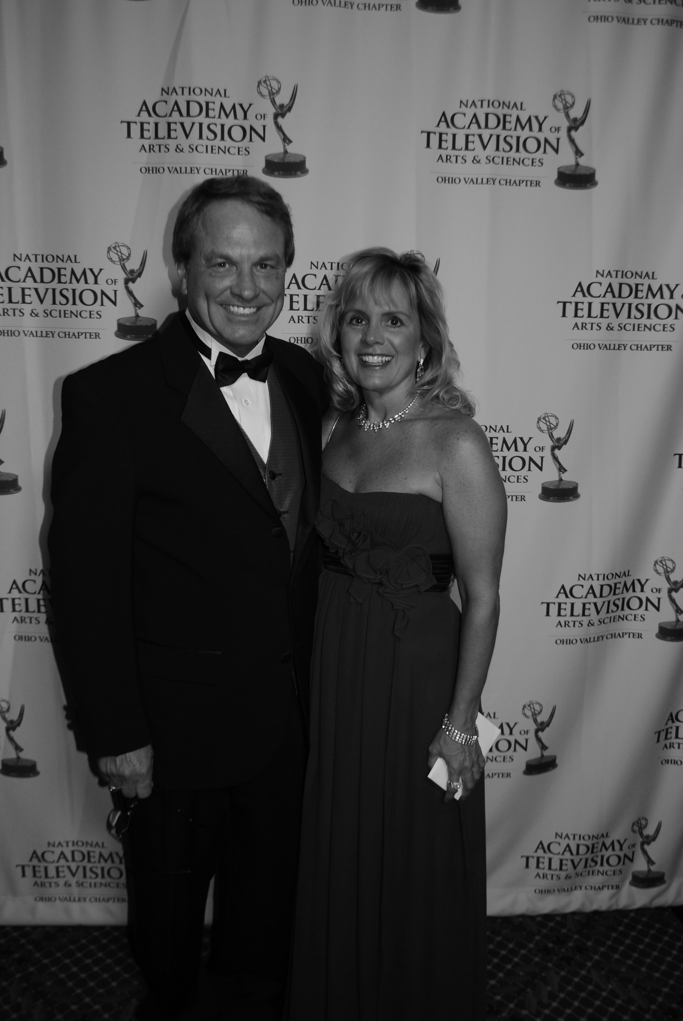 My fiance joins me at the EMMY Awards.