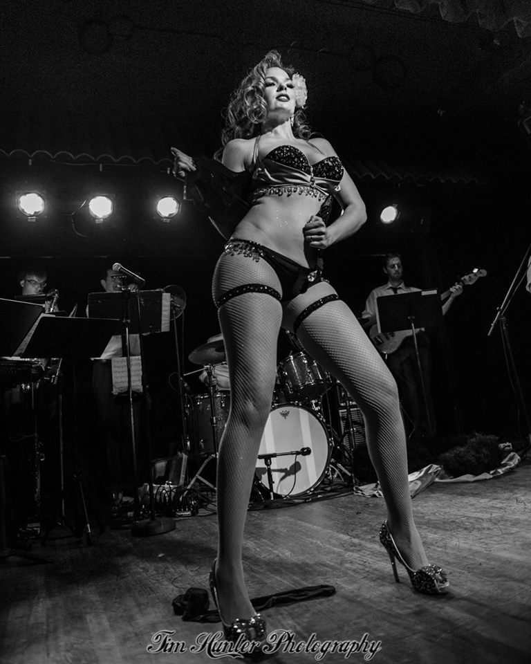 Performing at El CID with Sultry Sweet Burlesque