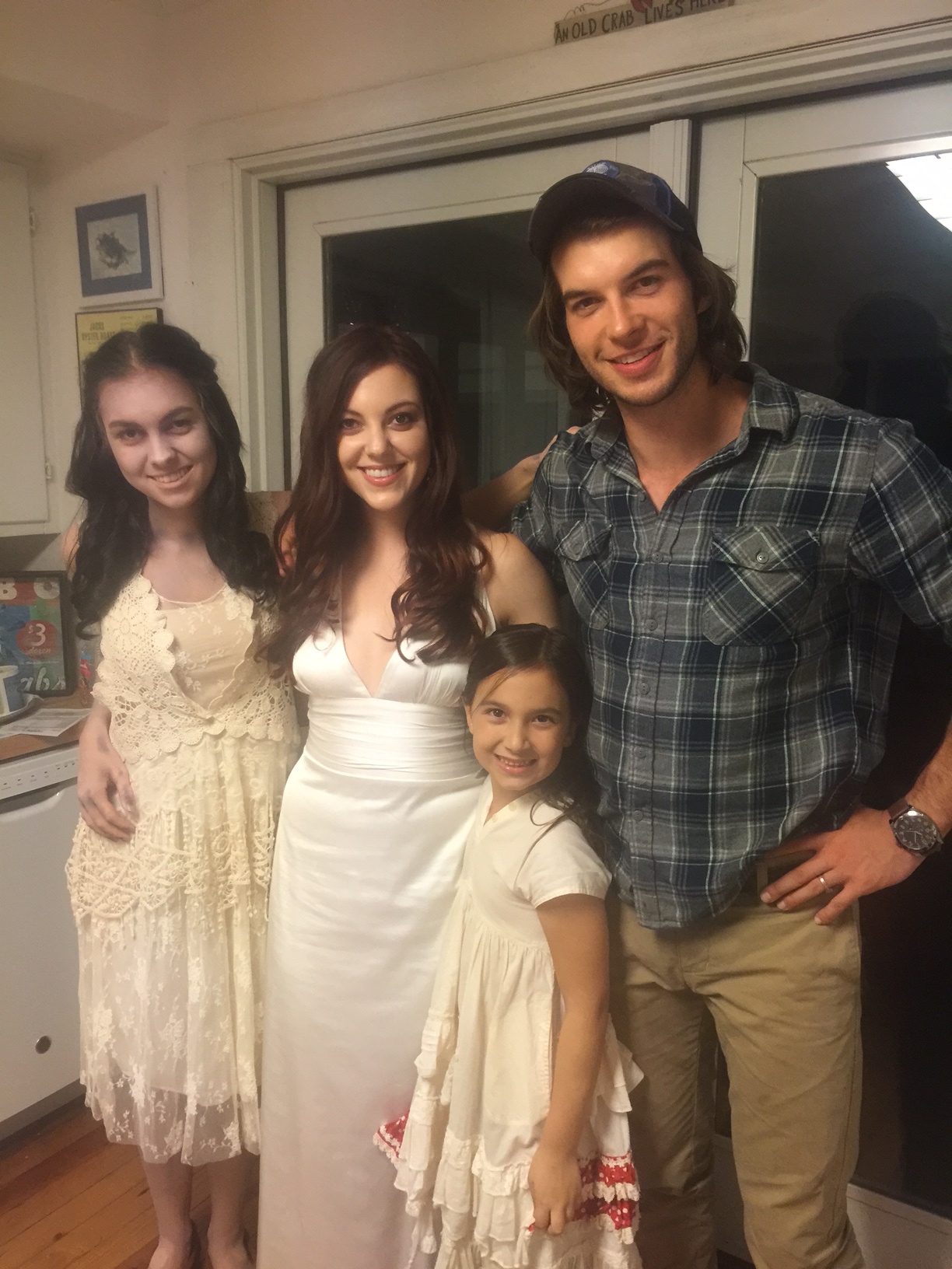 On the set of The Ghost of Alice Flagg with Adam Hagenbuch, Lexi Giovagnoli, and Ciara Flynn.