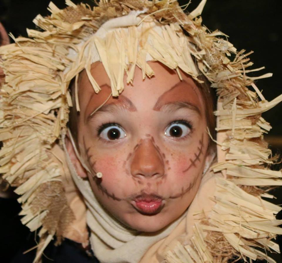 Ruby Jay as the Scarecrow in the Wizard of Oz!