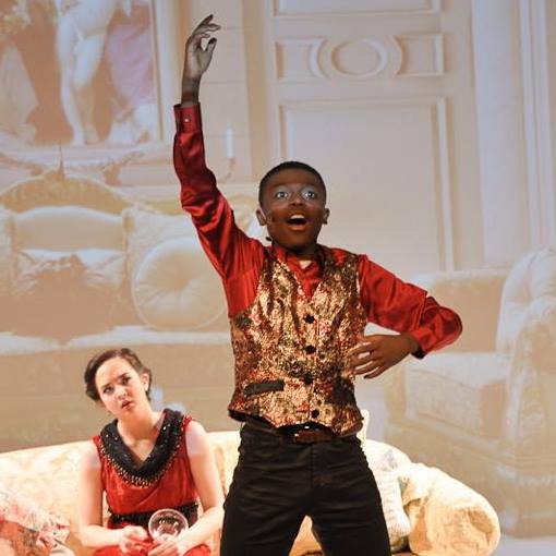 Photo of me playing Aldolpho in the musical The Drowsy Chaperone.