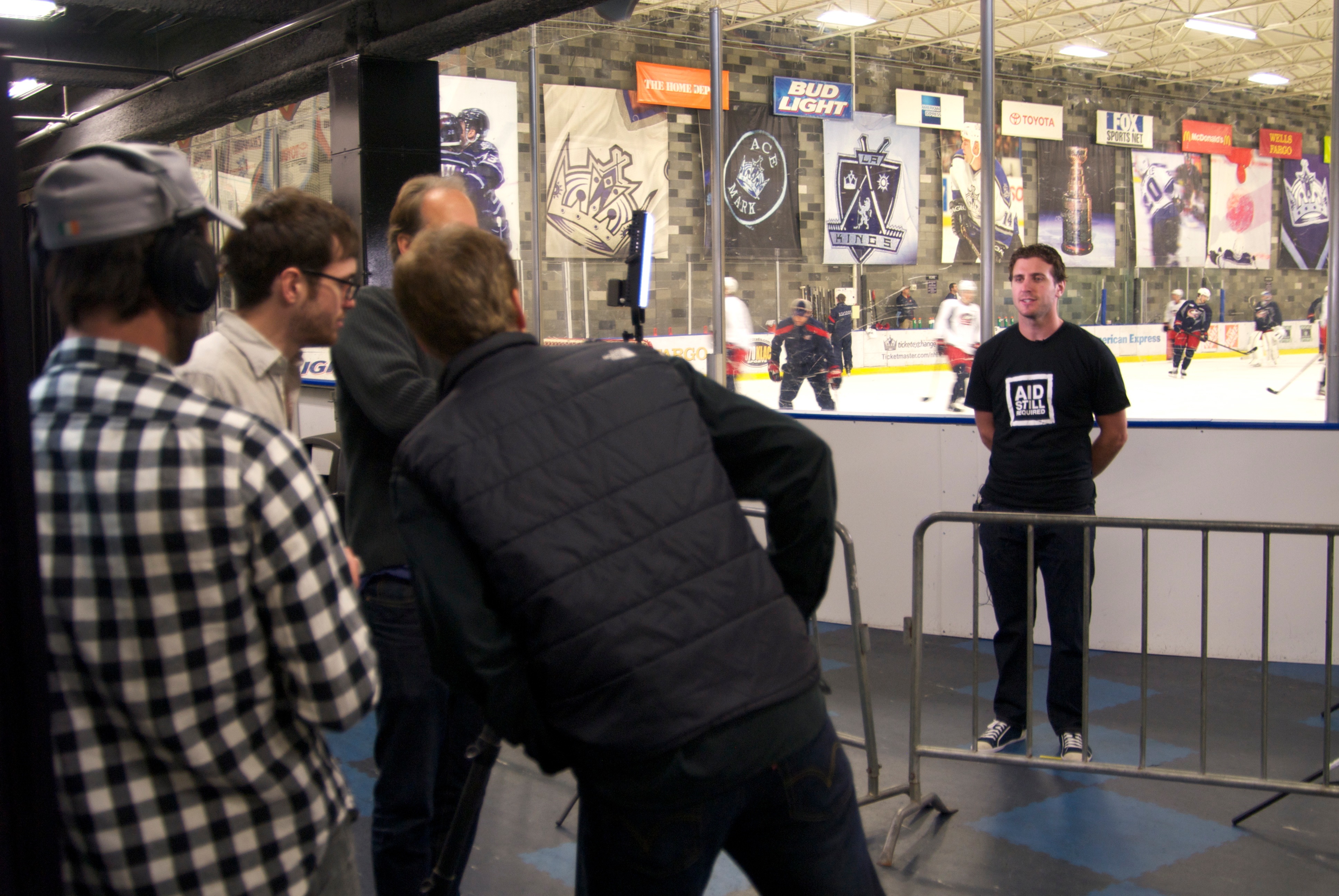 BRUCE MACWILLIAMS Directs LA KINGS star, Mike Richards, for PSA for Haiti.