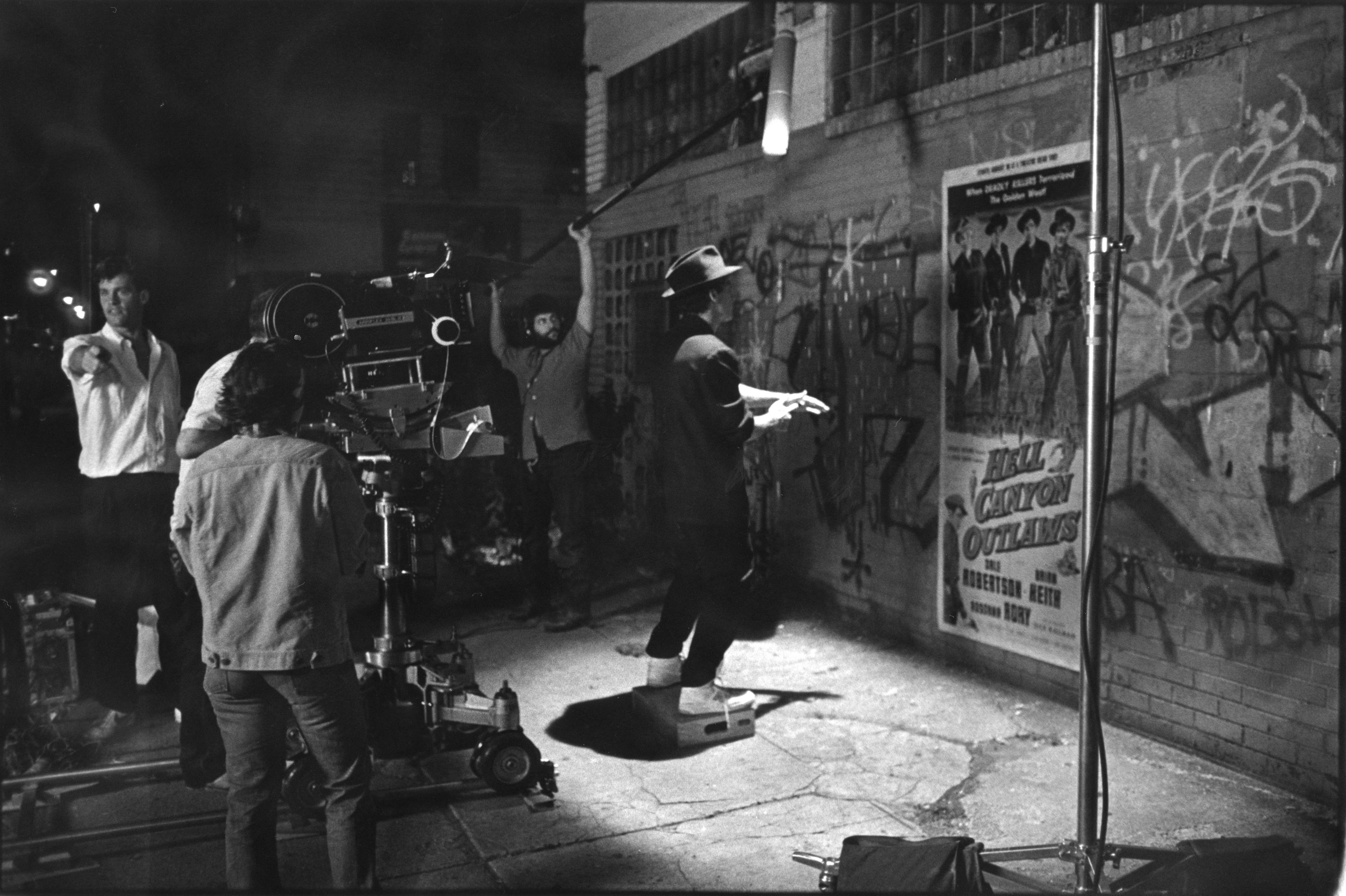 BRUCE MACWILLIAMS Directs Feature Film, REAL COWBOY in South Bronx, NYC (On left in White)