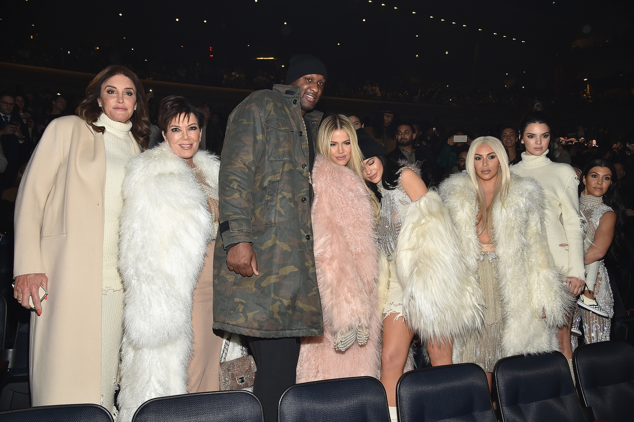 Caitlyn Jenner, Lamar Odom, Kris Jenner, Kourtney Kardashian, Kim Kardashian West, Kylie Jenner, Kendall Jenner and Khloé Kardashian