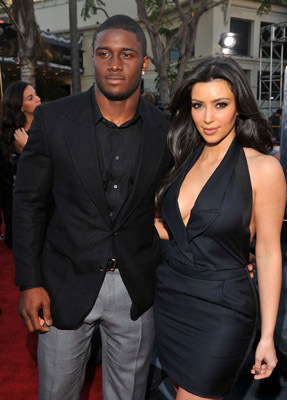 Reggie Bush and Kim Kardashian West at event of Transformers: Revenge of the Fallen (2009)