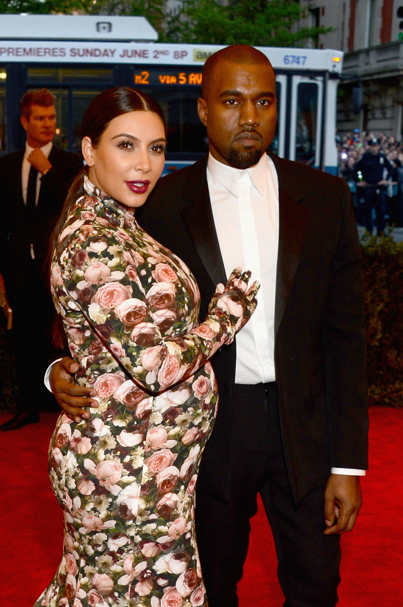 Kanye West and Kim Kardashian West